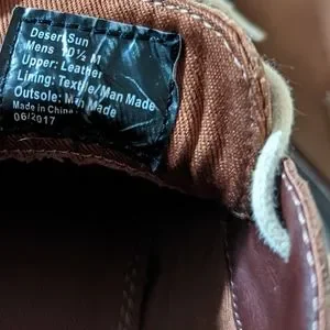 Kenneth Cole Reaction Desert Sun Chuck Leather Boots Size 10.5 - RM Kenneth Cole Reaction Desert Sun Leather Chukka Boots Brown  main image 3